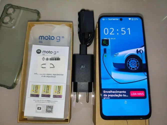 Moto g35 nota fiscal zerado