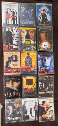 Lote 15 DVDs Originais - Filmes Clássicos e Ação