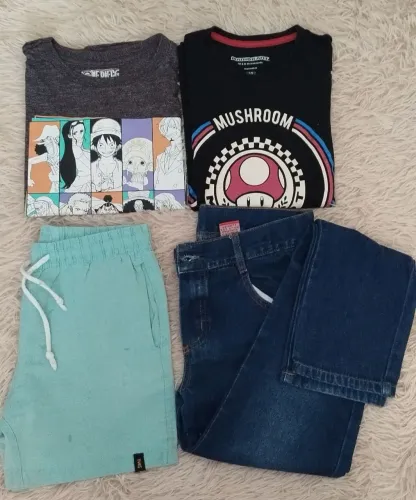 Roupas de meninos tamanho 8/10 anos