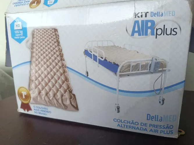 Colchão pneumático hospitalar residencial anti-escaras 110V Bege