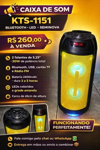 CAIXA DE SOM KTS-1151