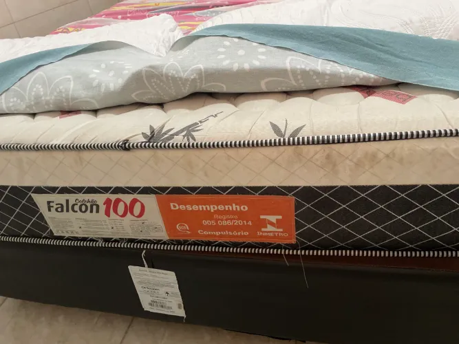 Cama de casal box+colchão