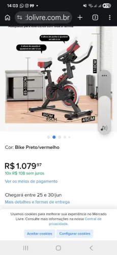 Bicicleta ergométrica 