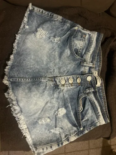 Short saia jeans
