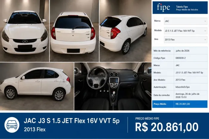 JAC J3 S 1.5 Jet Flex 16V VVT 5P 2013
