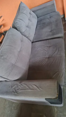 Sofá 3 lugares Novolar Chumbo
