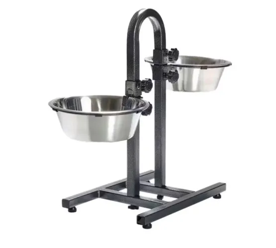 COMEDORO DUPLO REGULAVEL COM 2 COMEDOURO INOX 3,5kg cada