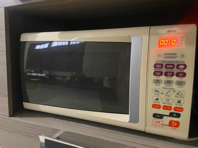 Micro-ondas funcionando perfeitamente 