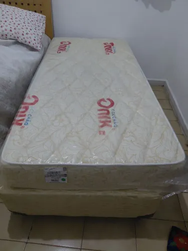CAMA BOX COLCHAO ESPUMA SOLTEIRO ONIX