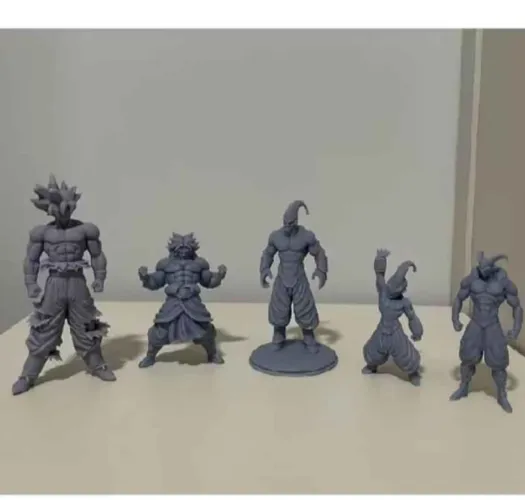 Kit Dragon Ball - em resina sem pintura. ( Kid Buu vendido)<br> Exceto Kid Buu ( vendido)