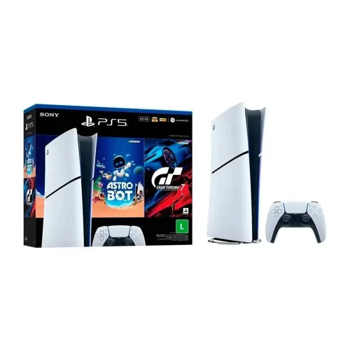PlayStation 5 Digital 825GB - Novo, Lacrado | ASTRO BOT + Gran Turismo 7