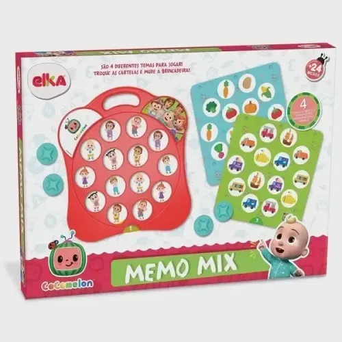 Jogo Memo Mix Cocomelon Elka 5.0 Avaliação 5.0 de 5. 1 opinião. (1)