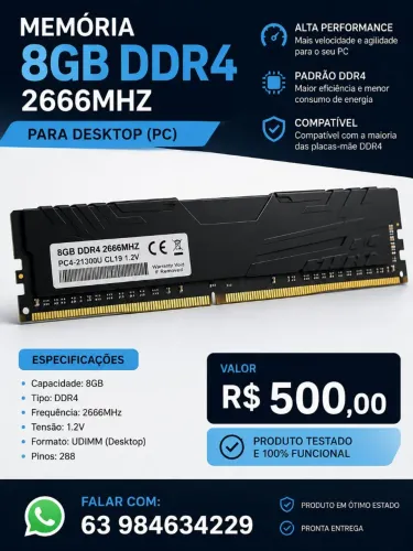 Memória DDR4 8GB