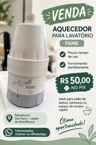 Aquecedor de lavatório