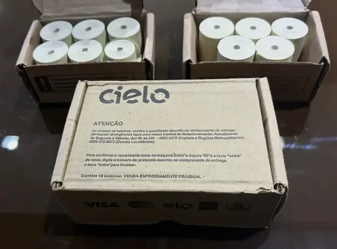 Kit Bobinas Térmicas Cielo Para Maquininha Cartão