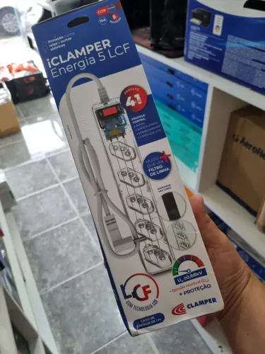 FILTRO DE LINHA ICLAMPER TRANSPRENTE 5 ENTRADAS