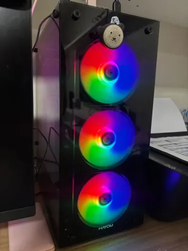 PC Completo Ryzen 5 5600GT 16GB + LG 24? 100Hz + Kit Logitech Rosa