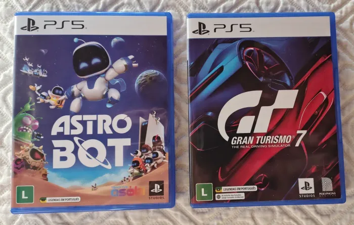 Vendo Astro Bot e Gran Turismo 7 para PS5