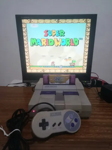 Super Nintendo Snes Fat Funcionando Perfeitamente 