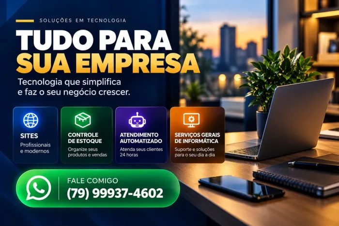 TECNOLOGIA PARA SUA EMPRESA CRESCER