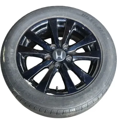 Roda Aro 16 C/pneu Honda Civic 2012 2013 2014 A 2016 Detalhe Preto