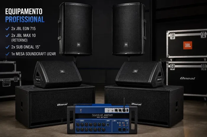 Equipamento de som profissional 