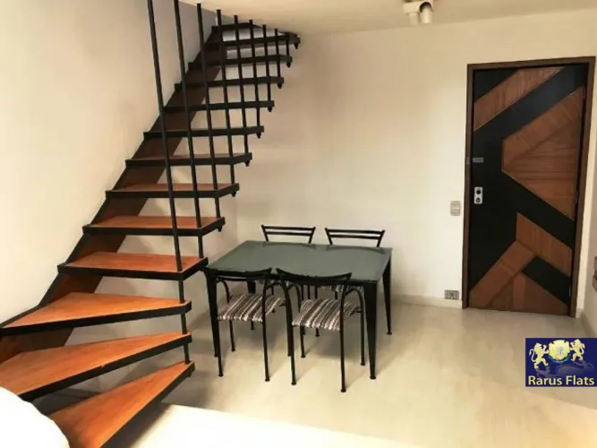 Flat para locação no Itaim Bibi - Edifício Duplex Life - Cód. JZF04415