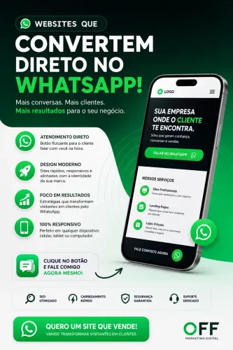 Site de vendas - conversão no WhatsApp