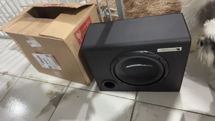 Subwoofer Absolut de 8 polegadas. 