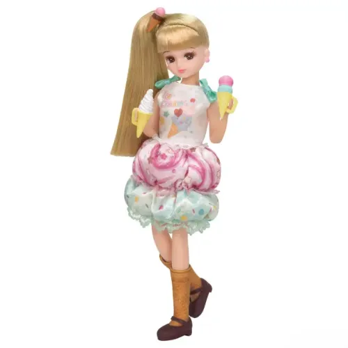Boneca Licca-chan Poppin Ice Cream NOVA