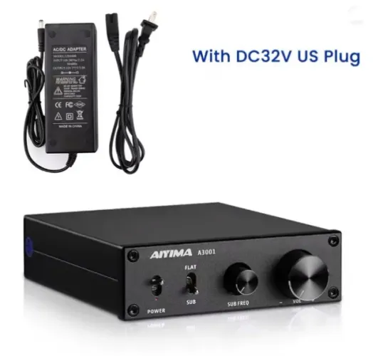 Amplificador Aiyima A3001 + fonte