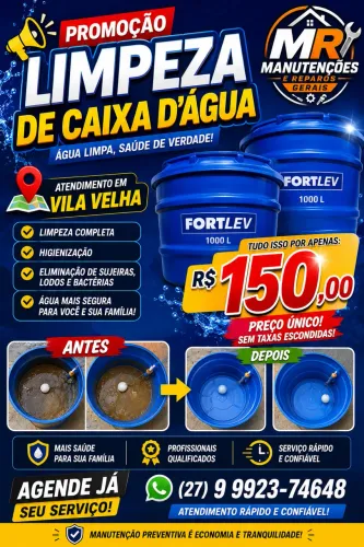 ? PROMOÇÃO - LIMPEZA DE CAIXA D?ÁGUA ?