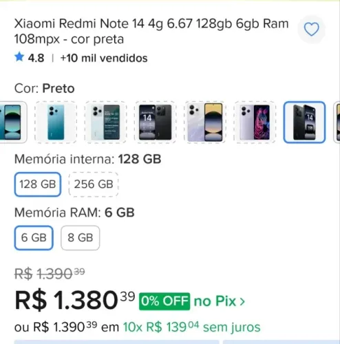 Redmi note 14 , super novo