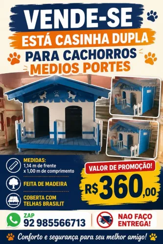 Vendo duas casinhas pra cachorros ou gatos