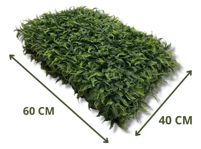 Placa De Samambaia Cheia 40x60 Jardim Vertical 14 placas 3,36m² 
