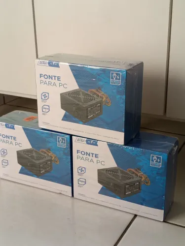 Fonte para PC Computador Aitek ATF-500W Bivolt Manual 110/220V<br>