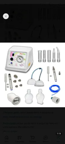 Aparelho vacuoterapia, endermo , peeling