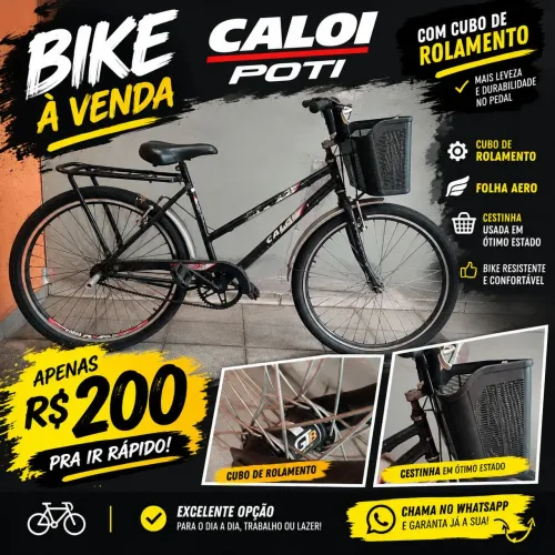 Bike Bicicleta Caloi Poti Aro 26