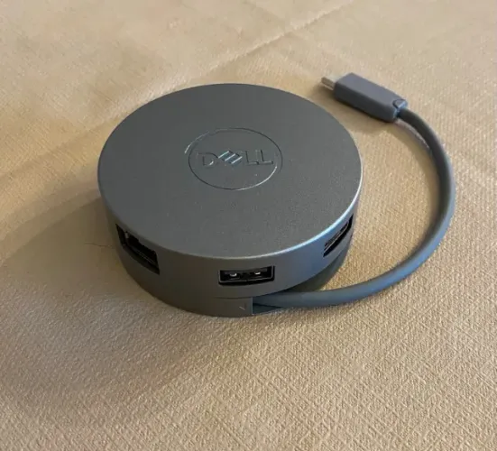 Hub Adaptador Dell DA310 USB-C 7 em 1 HDMI VGA USB Rede