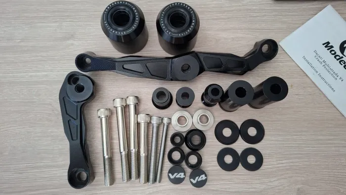 Slider protetor de carenagem Ducati Multiestrada v4s mais película protetora painel