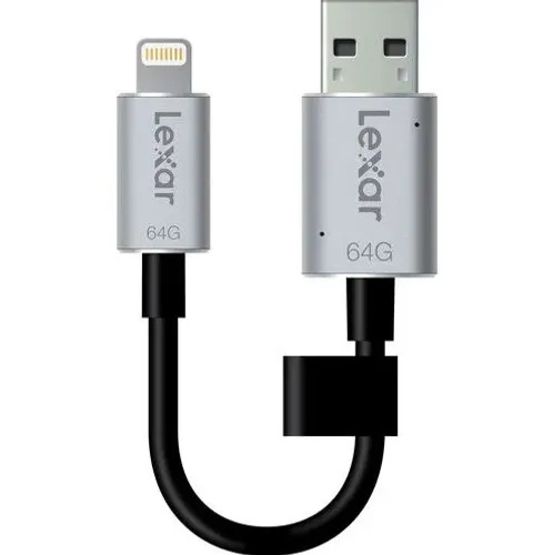 LEXAR JUMPDRIVE 64GB - IPHONE LIGHTNING- USB 3.0 LJDC20I-64GBBNL - NOVO