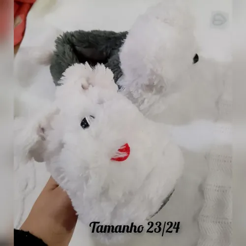 Pantufa sapato fofo infantil