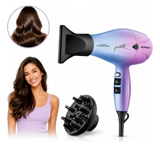 Secador Mondial Juliette Ultra Íon 1900W 127V - Novo 