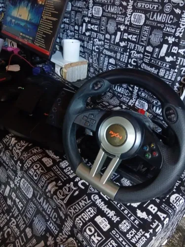 Volante Gaming PXN com Pedal Racing