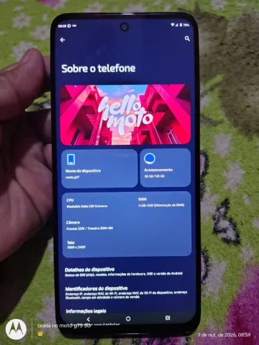 Celular Moto G17 128 gigas todo original