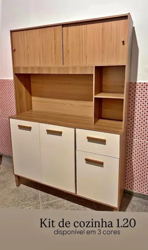 Armário Pérola 1.20m - Montagem incluso