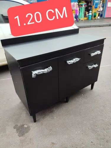 BALCÃO PRETO . NOVO. LERRR ANUNCIO