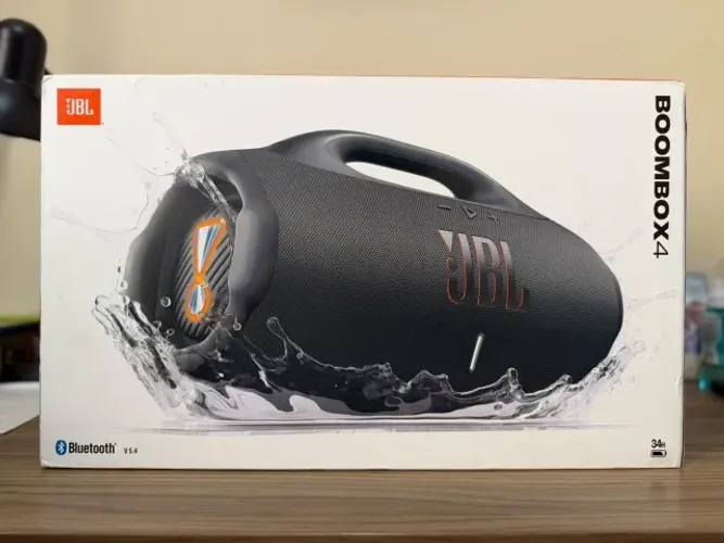 JBL Boombox 4 - NOVA - LACRADA - Aceito Trocas (12x 202)
