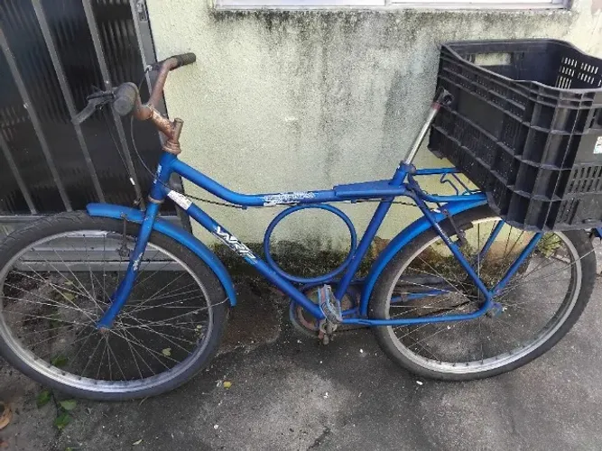 Bicicleta aro 26 tipo barra circular com documento.Único dono.