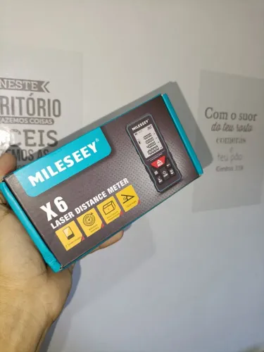 Trena à Laser MILISEEY C/ 2 pilhass Recarregáveis X6 40 Metros Nova